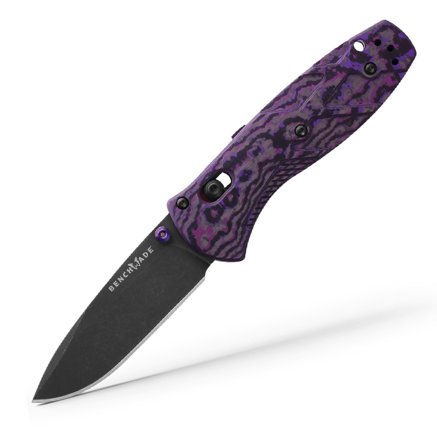 Benchmade Mini Barage S90V钢 碳纤维柄 585BK-251 紫色 5499