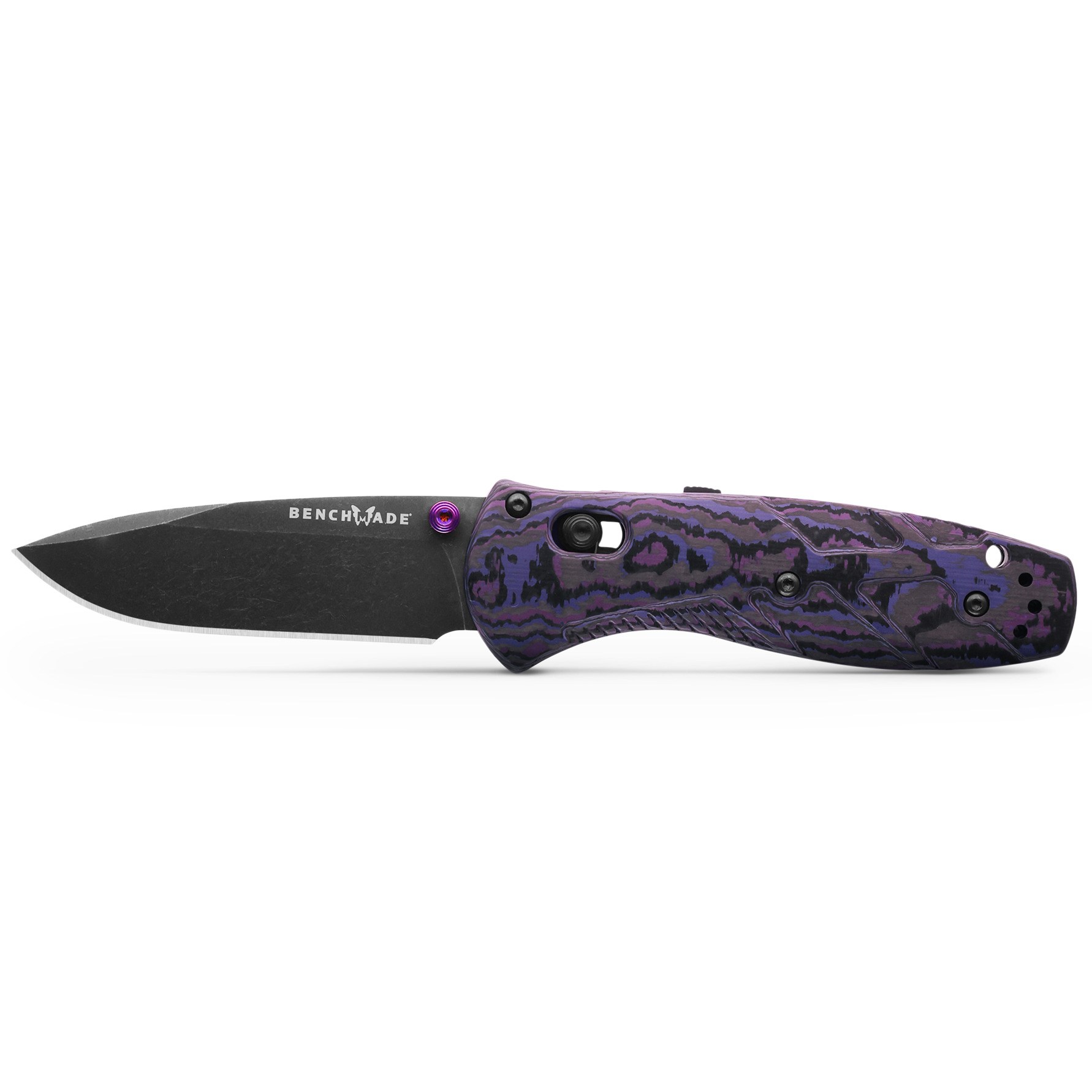 Benchmade Mini Barage S90V钢 碳纤维柄 585BK-251 紫色 5499