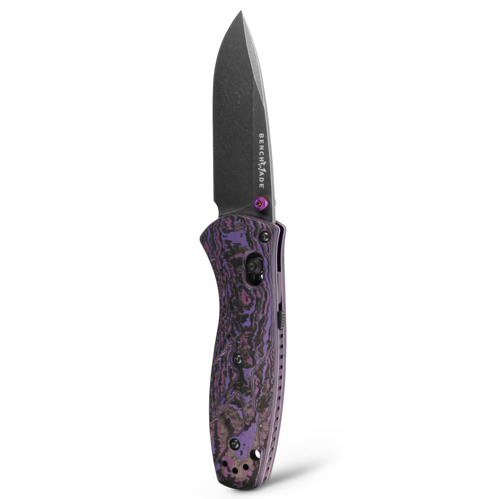 Benchmade Mini Barage S90V钢 碳纤维柄 585BK-251 紫色 5499