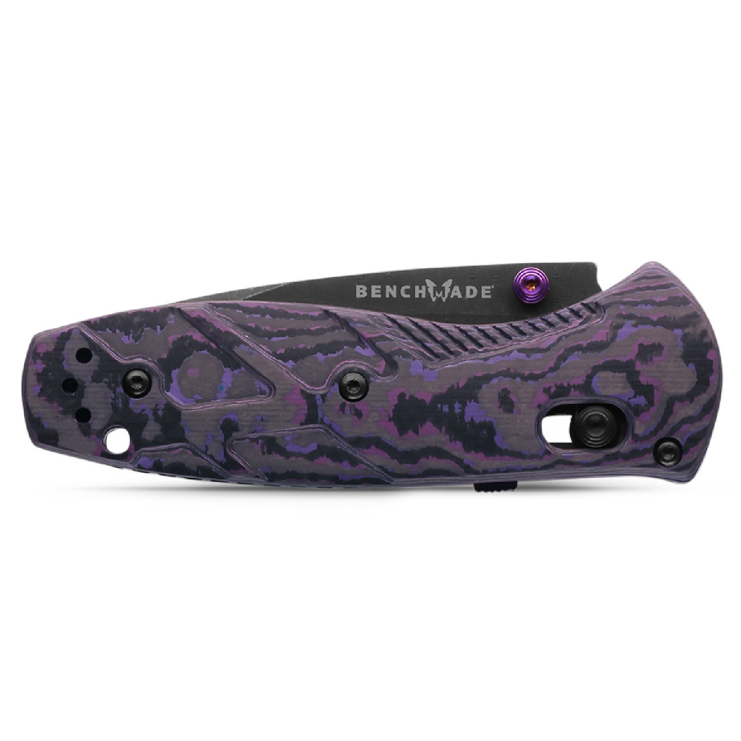 Benchmade Mini Barage S90V钢 碳纤维柄 585BK-251 紫色 5499