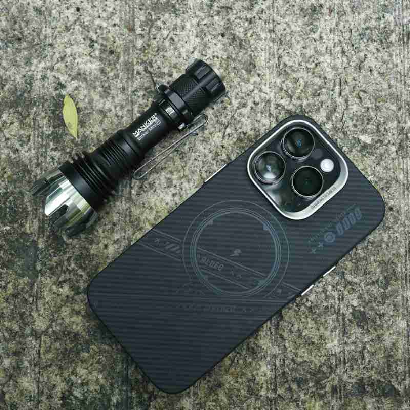 🤝Mankerlight Striker Mini多功能远射战术EDC强光小手电筒 黑色 含电池 369