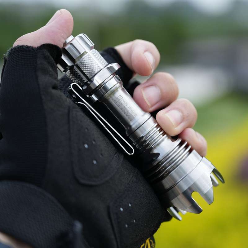 🤝Mankerlight Striker Mini钛合金远射战术EDC强光小手电筒 钛合金本色 含电池 699