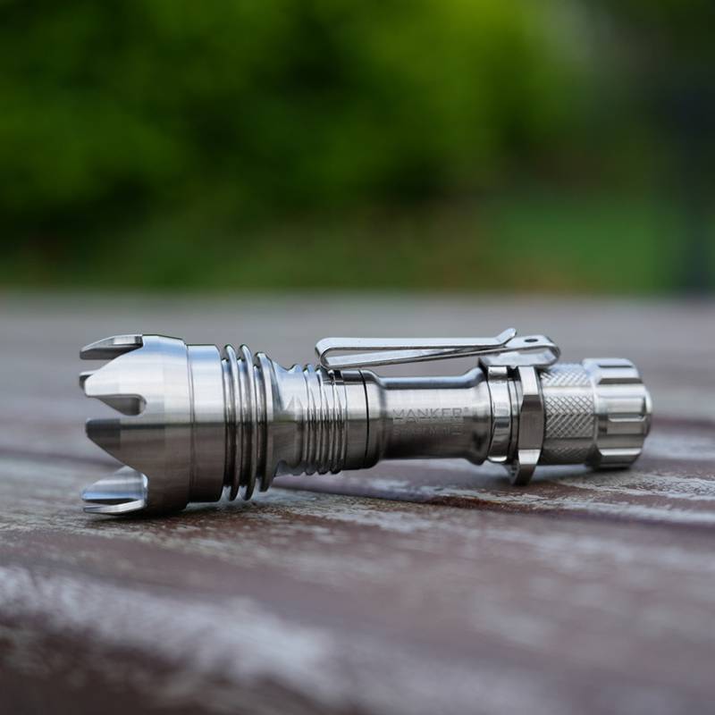 🤝Mankerlight Striker Mini钛合金远射战术EDC强光小手电筒 钛合金本色 含电池 699