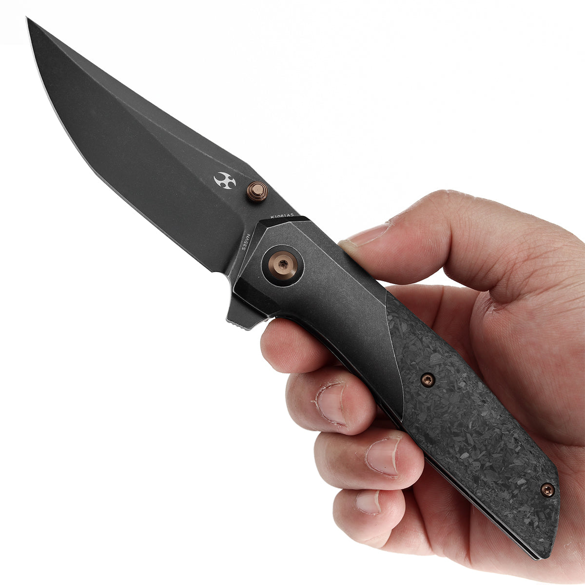 KANSEPT Deadite CPM S35VN钢  钛+碳纤维手柄  K1081A5