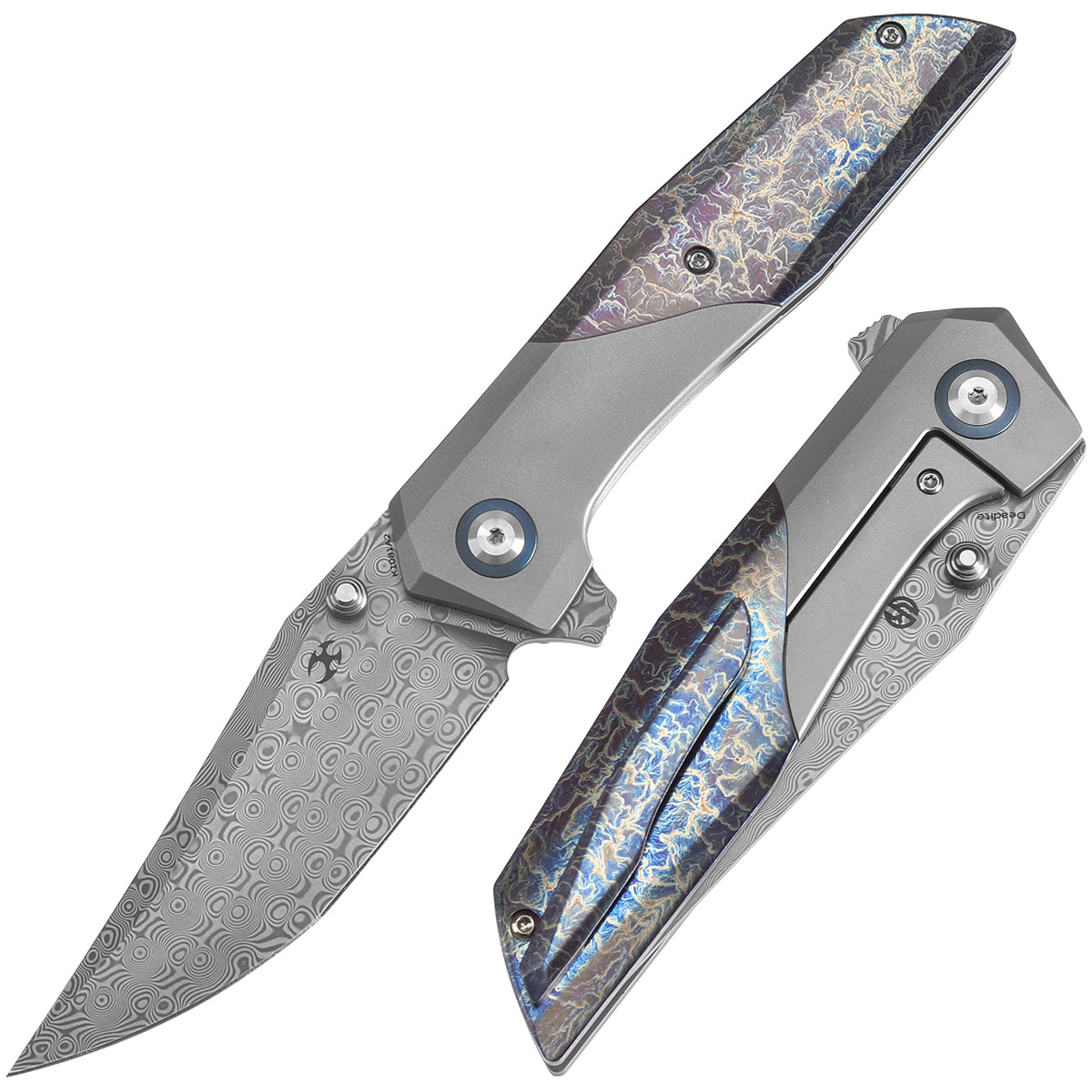 KANSEPT Deadite  CPM S35VN钢/大马士革钢  钛手柄  K1081A2