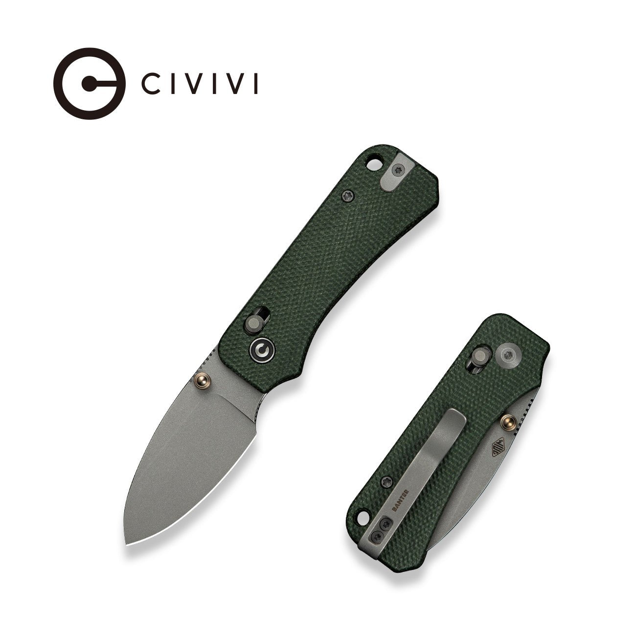 CIVIVI Baby Banter 2  Nitro-V钢  Micarta手柄  C23074-3