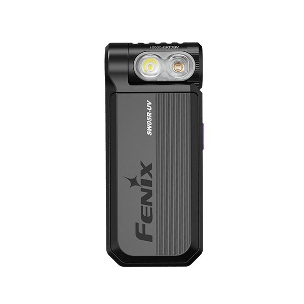 🤝Fenix SW05R-UV 多功能磁吸Type-C口直充强光小手电筒 黑色 298