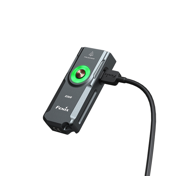 🤝Fenix E06R多功能随身钥匙扣强光小手电筒 枪灰色 320