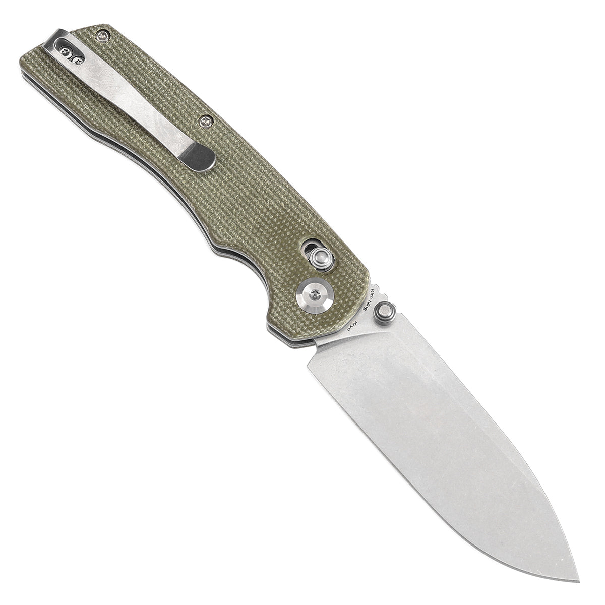 Tenable Kryo 14C28N钢  Micarta手柄  T1001V6