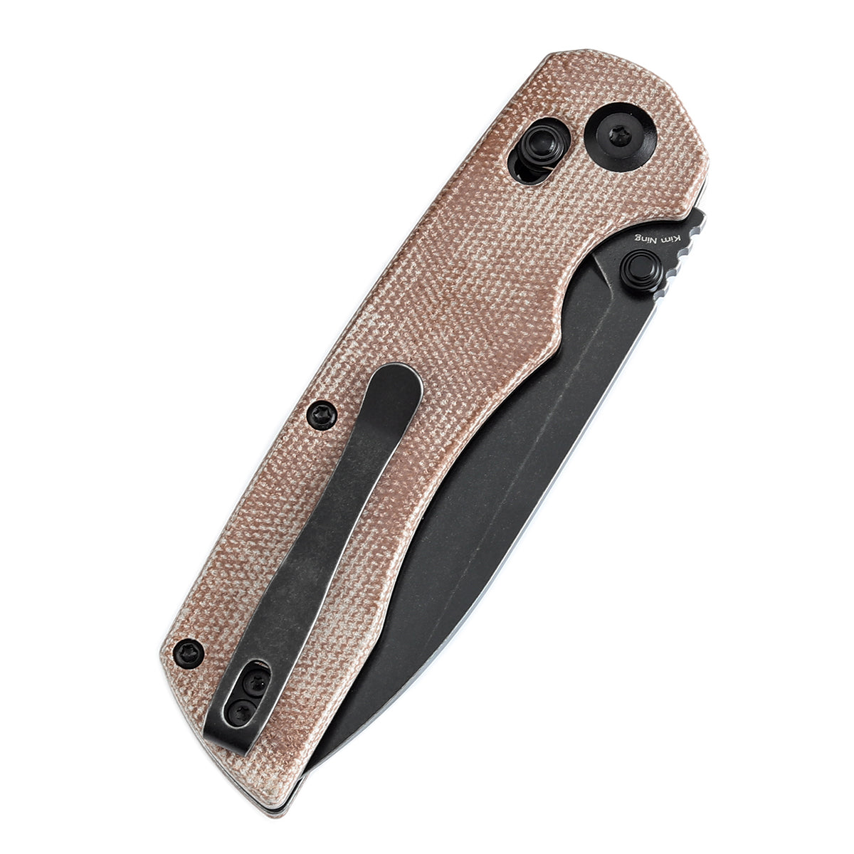 Tenable Kryo 14C28N钢  Micarta手柄  T1001V5