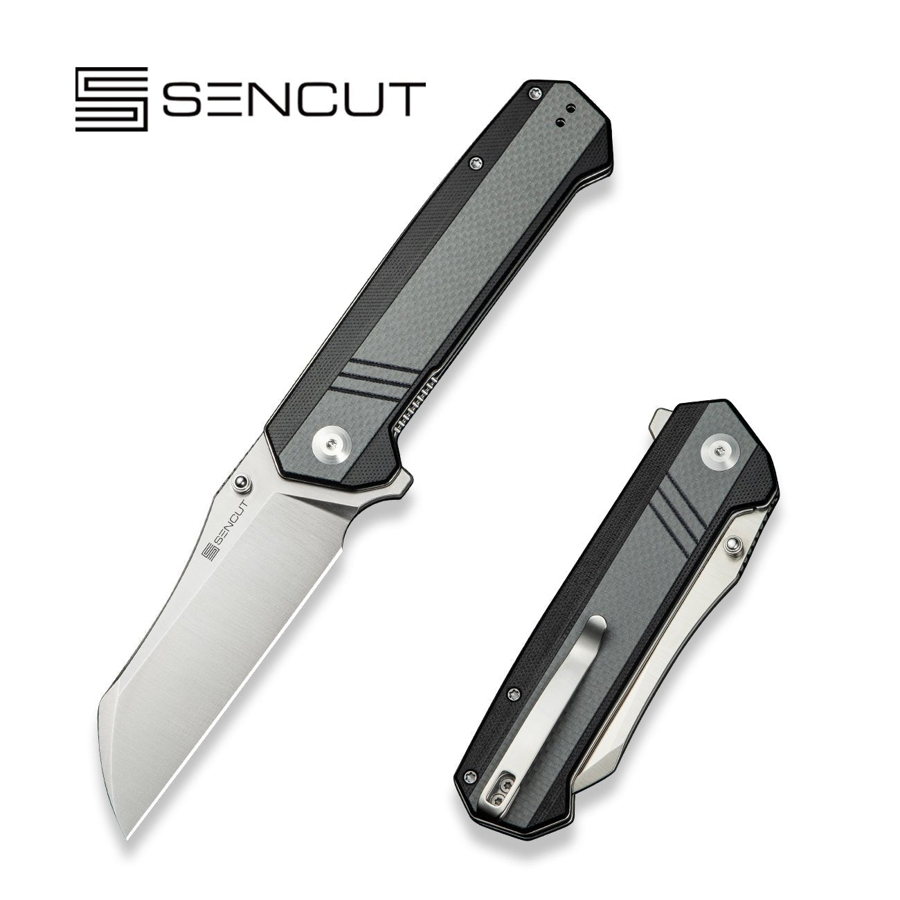 SENCUT Draxor  9Cr18MoV钢  G10手柄  S24035-3  灰色  300