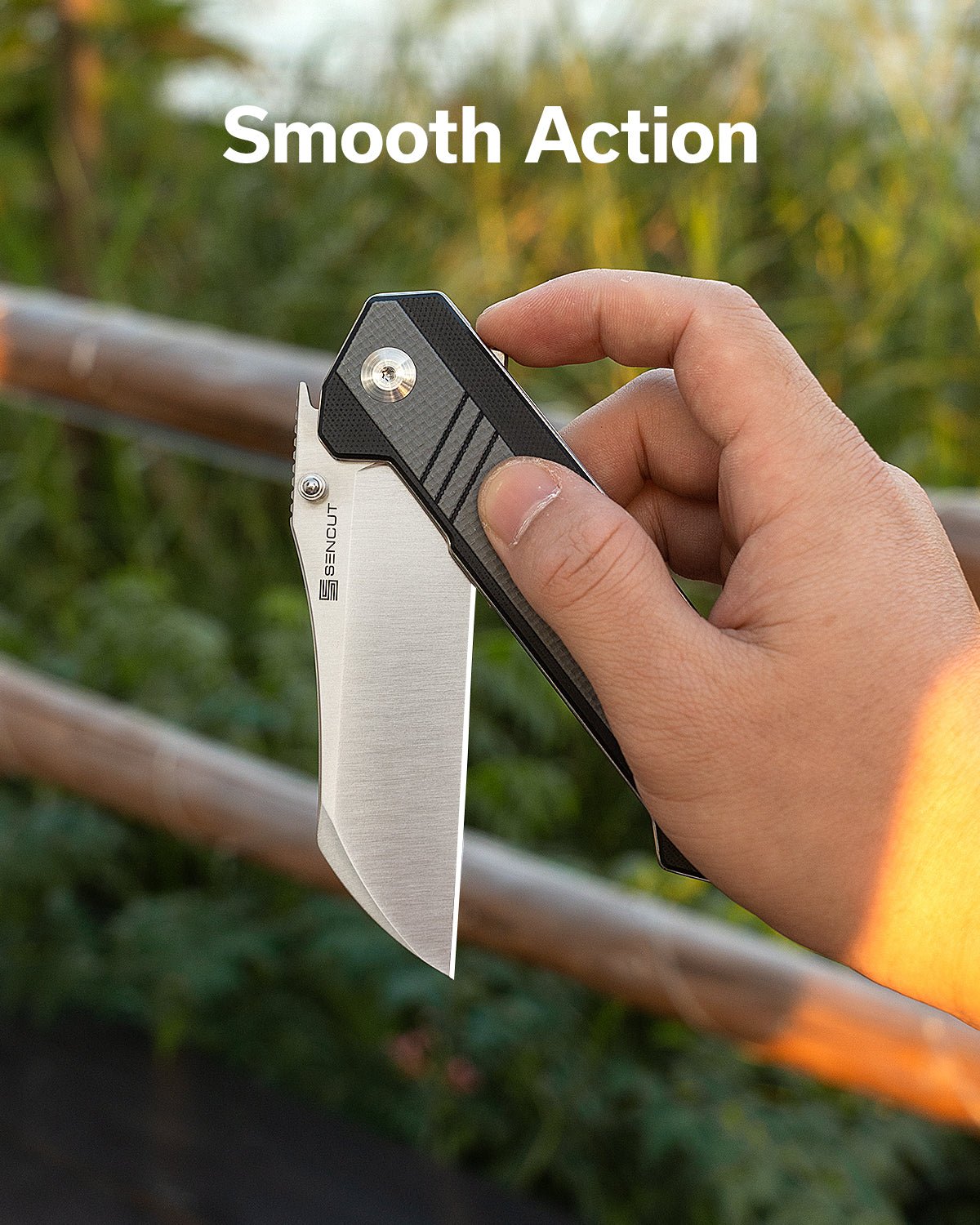 SENCUT Draxor  9Cr18MoV钢  G10手柄  S24035-3  灰色  300