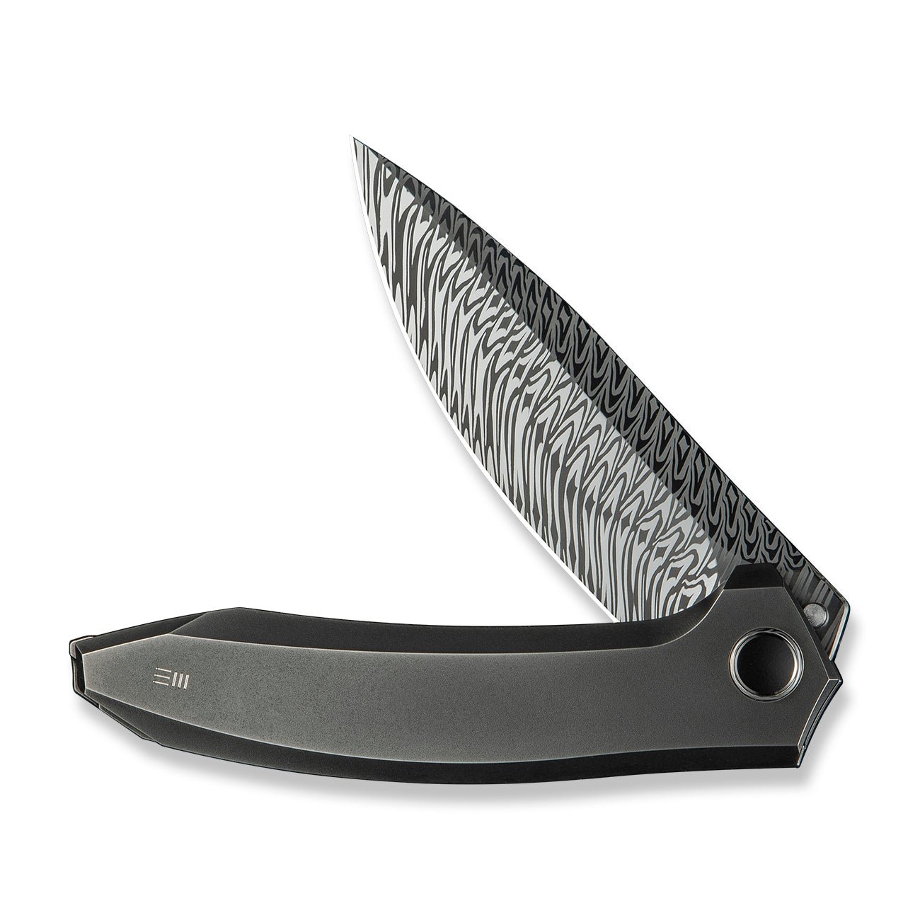 WEKNIFE Acuminal  Damasteel钢  钛手柄  WE23070-DS1  钛灰色   6000