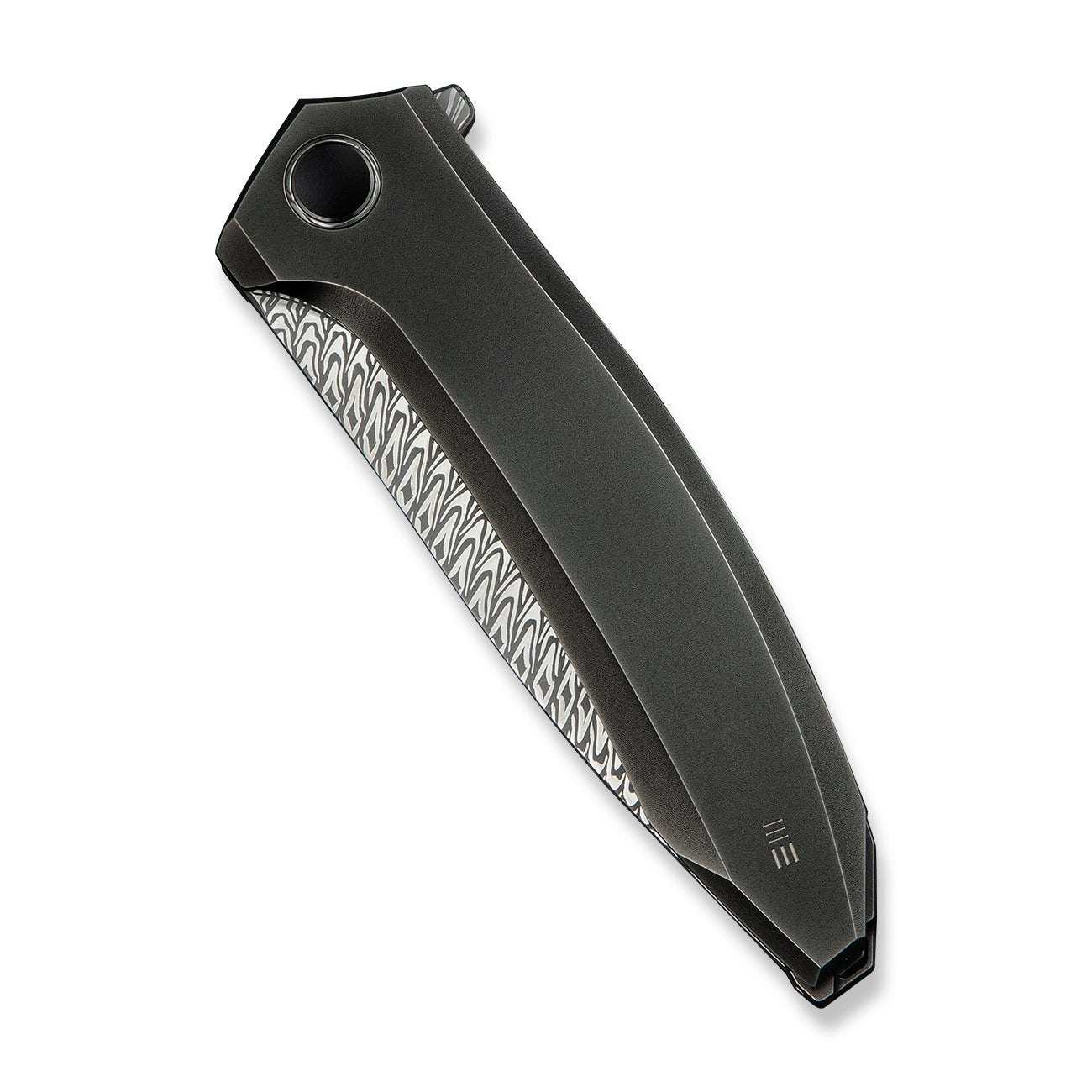 WEKNIFE Acuminal  Damasteel钢  钛手柄  WE23070-DS1  钛灰色   6000