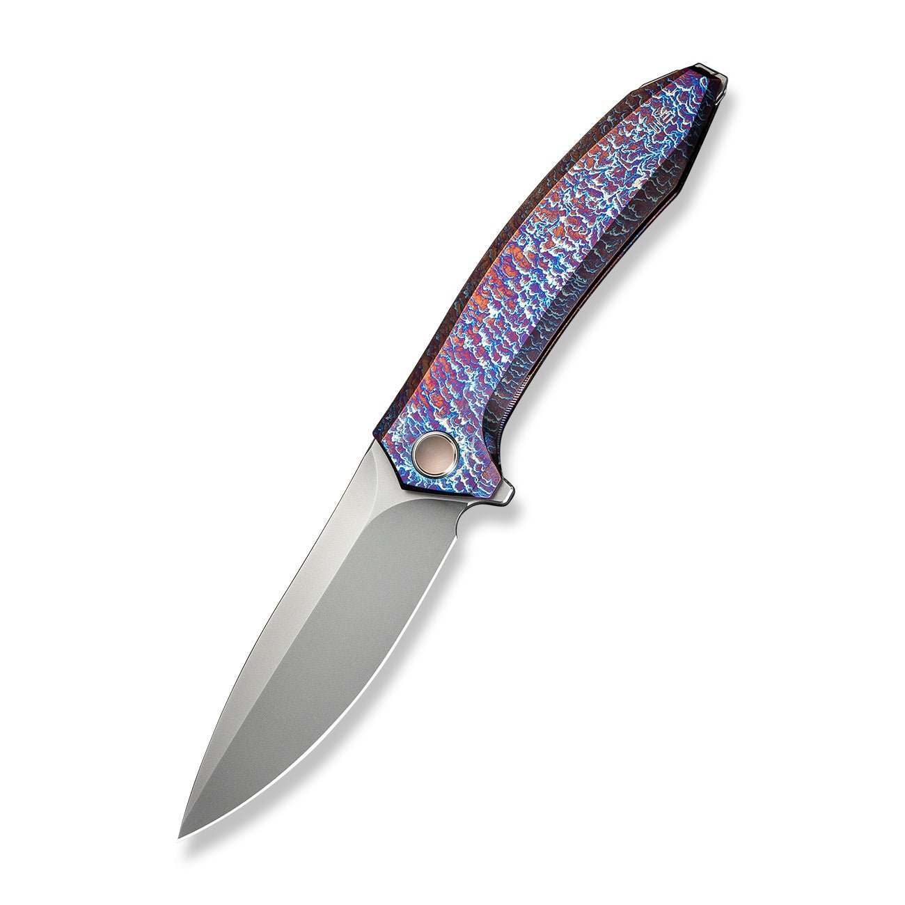 WEKNIFE Acuminal   Vanax钢  钛手柄  WE23070-4   钛火焰色  3000