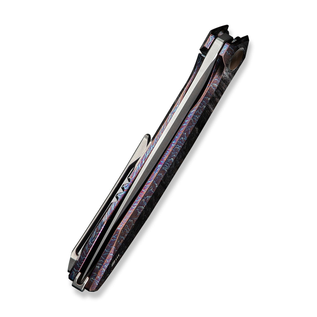 WEKNIFE Acuminal   Vanax钢  钛手柄  WE23070-4   钛火焰色  3000