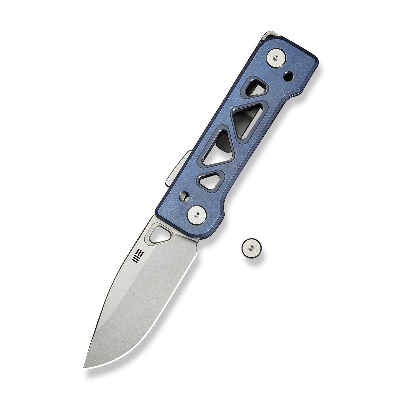 WEKNIFE Tyro CPM 20CV钢  钛手柄  WE24001-4  钛蓝色  2000