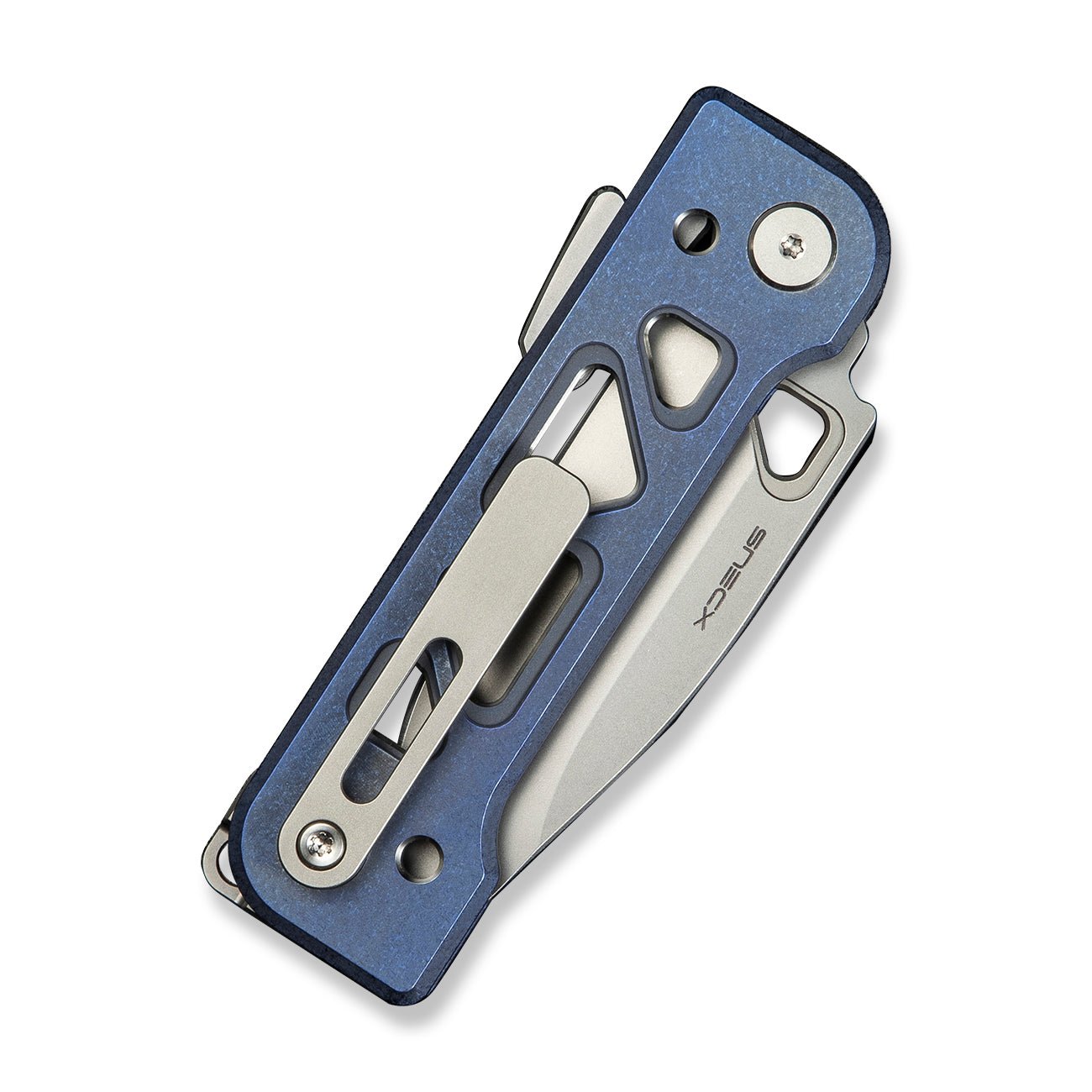 WEKNIFE Tyro CPM 20CV钢  钛手柄  WE24001-4  钛蓝色  2000
