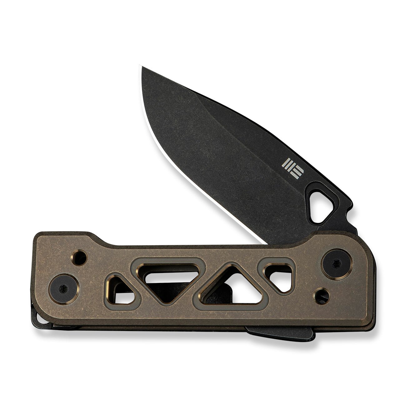 WEKNIFE Tyro CPM 20CV 钢  钛手柄  WE24001-3  钛棕色   2000