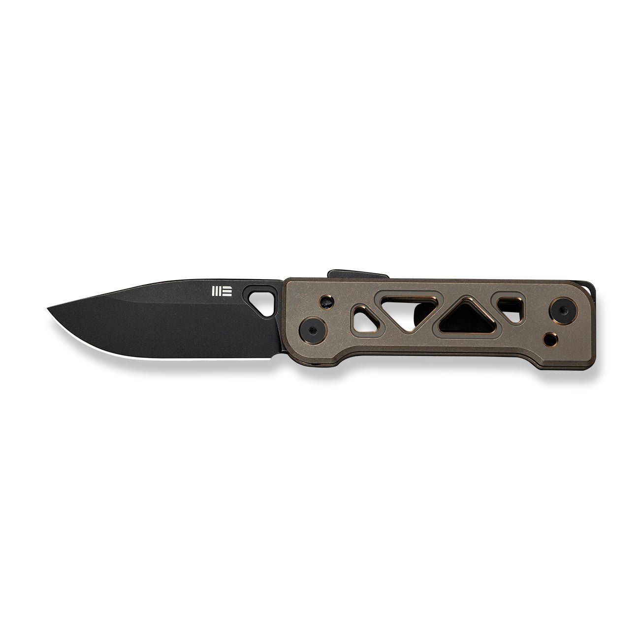 WEKNIFE Tyro CPM 20CV 钢  钛手柄  WE24001-3  钛棕色   2000