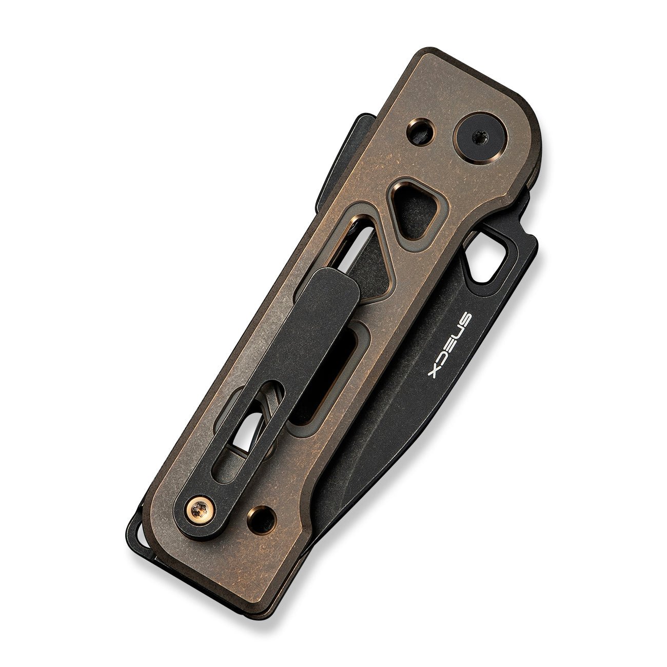 WEKNIFE Tyro CPM 20CV 钢  钛手柄  WE24001-3  钛棕色   2000
