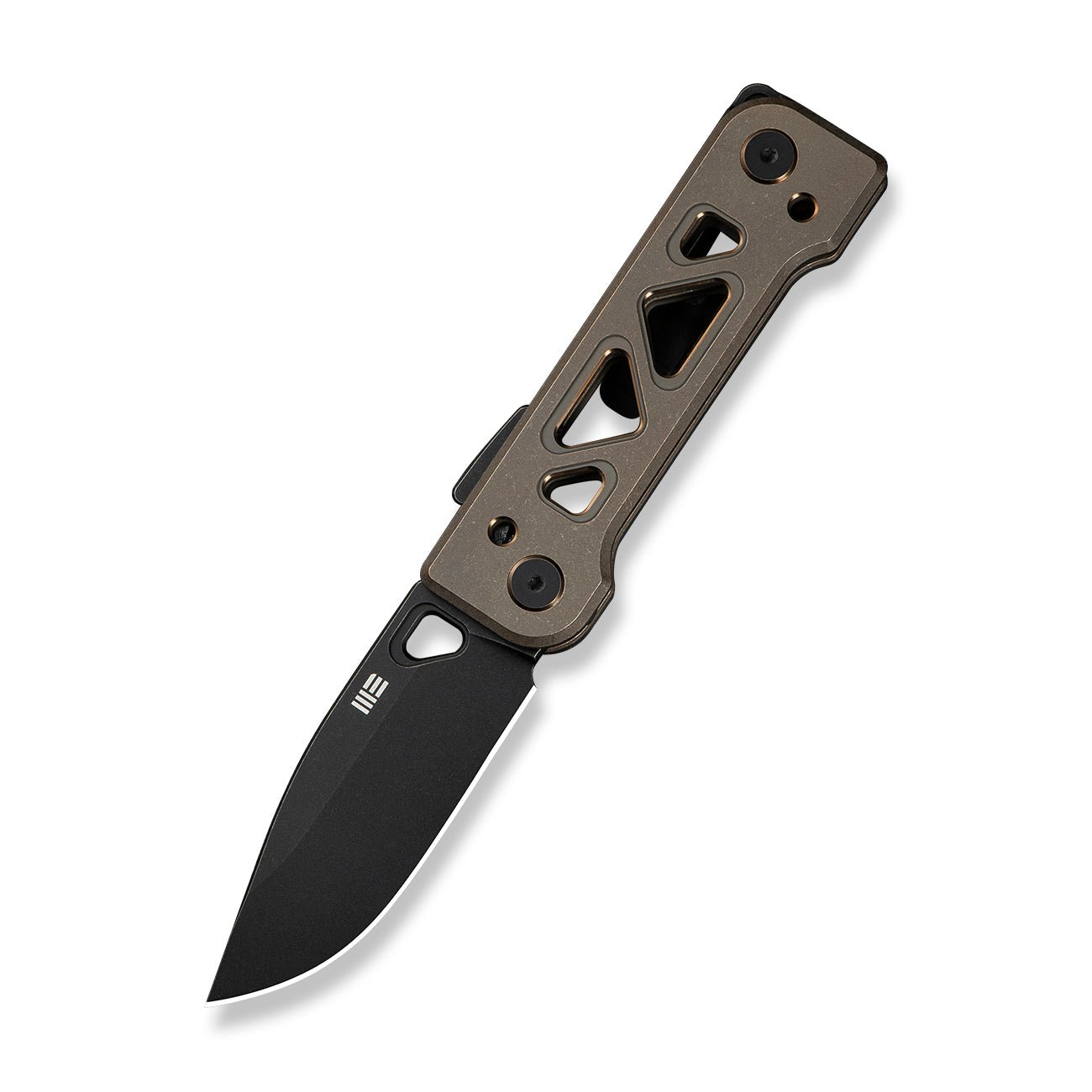 WEKNIFE Tyro CPM 20CV 钢  钛手柄  WE24001-3  钛棕色   2000