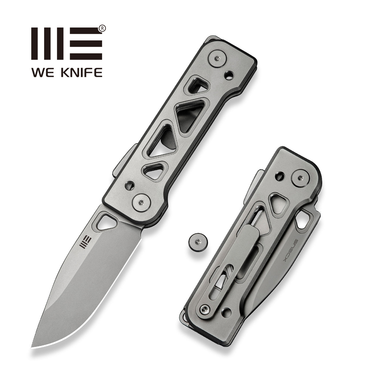 WEKNIFE Tyro CPM 20CV钢  钛手柄   WE24001-2  钛灰色  2000