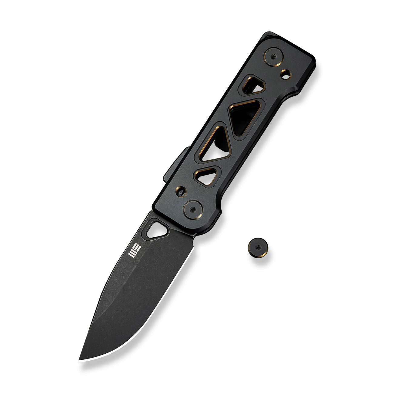 WEKNIFE Tyro  CPM 20CV钢  钛手柄  WE24001-1   钛黑色   2000
