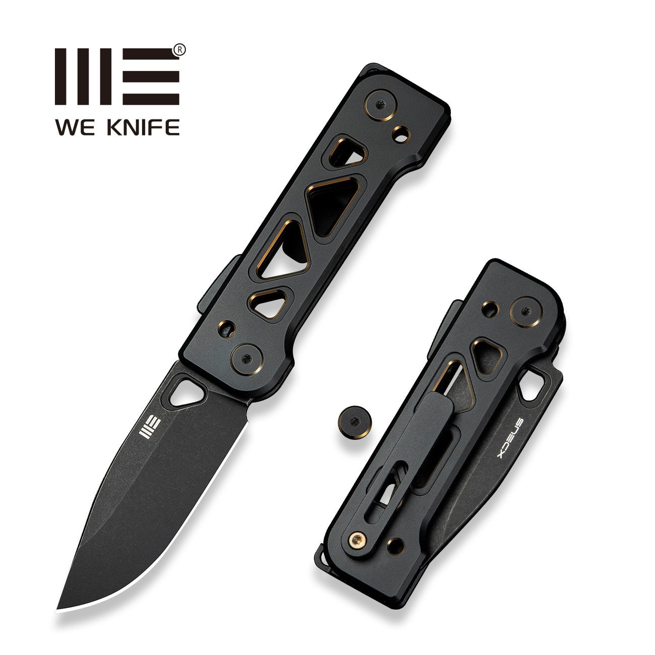 WEKNIFE Tyro  CPM 20CV钢  钛手柄  WE24001-1   钛黑色   2000