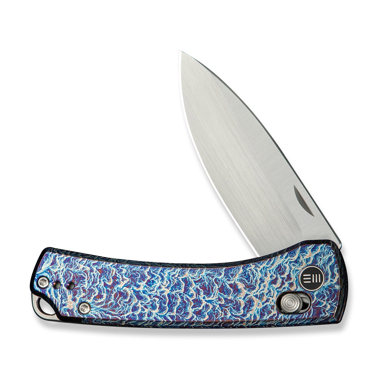 WEKNIFE Nightblade CPM 20CV钢  钛手柄  WE22046-4  钛火焰色 1500