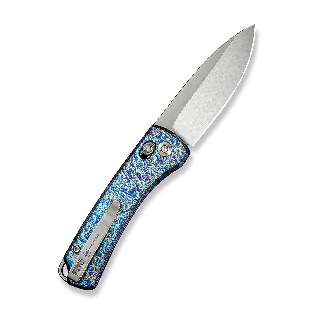 WEKNIFE Nightblade CPM 20CV钢  钛手柄  WE22046-4  钛火焰色 1500