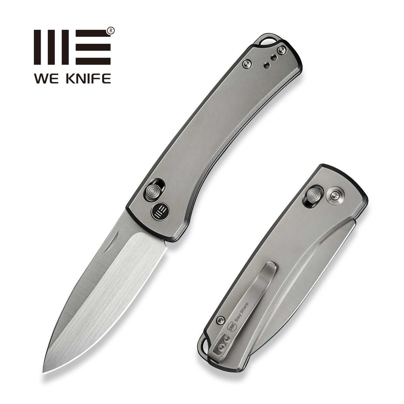 WEKNIFE Nightblade CPM 20CV钢  钛手柄  WE22046-2  钛原色  1580