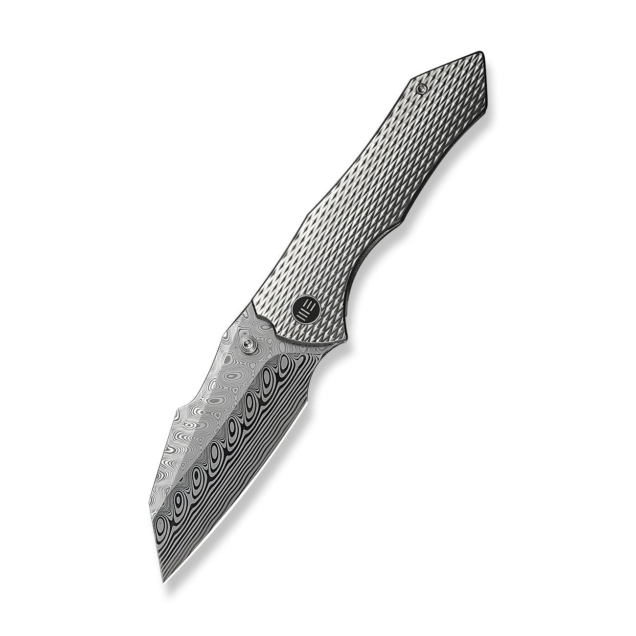 WEKNIFE   High-Fin XL  Damasteel钢   钛手柄   WE24010-DS1  钛原色  5400