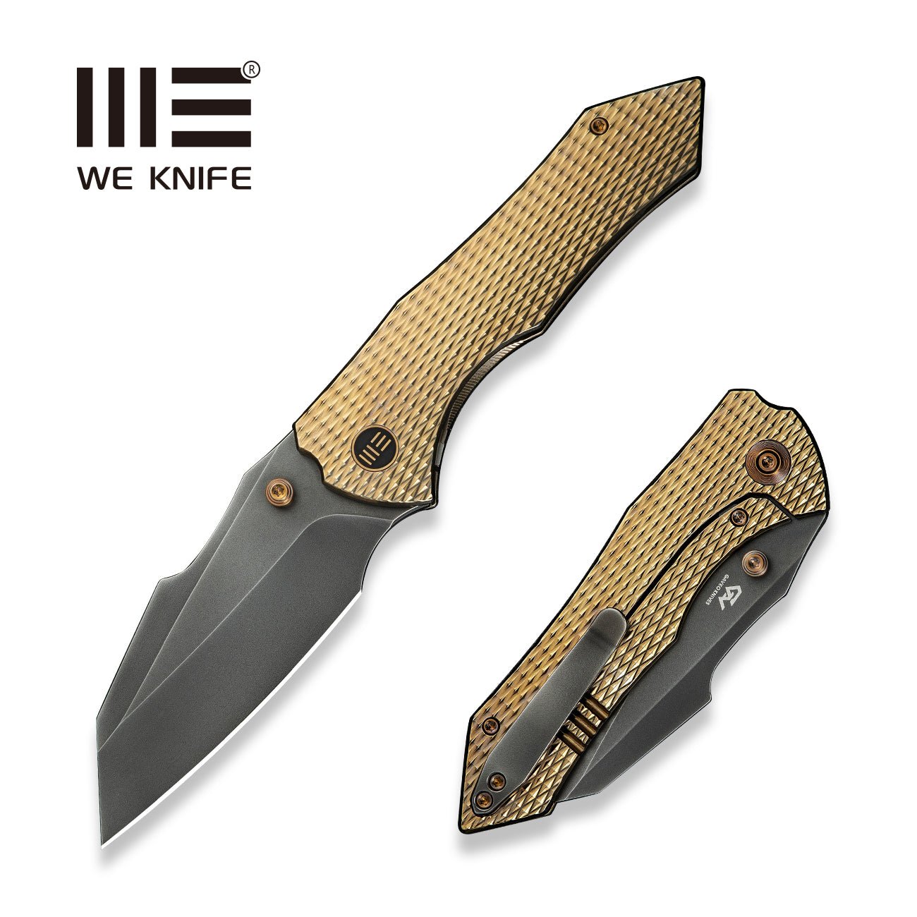 WEKNIFE   High-Fin XL  CPM 20CV钢  钛手柄  WE24010-3  钛黄色  2300