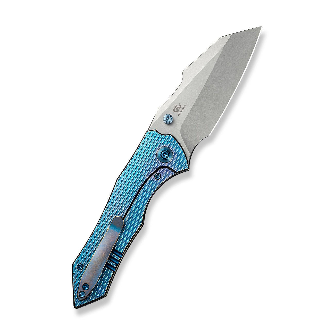 WEKNIFE   High-Fin XL  CPM 20CV钢  钛手柄  WE24010-2  钛蓝色  2200