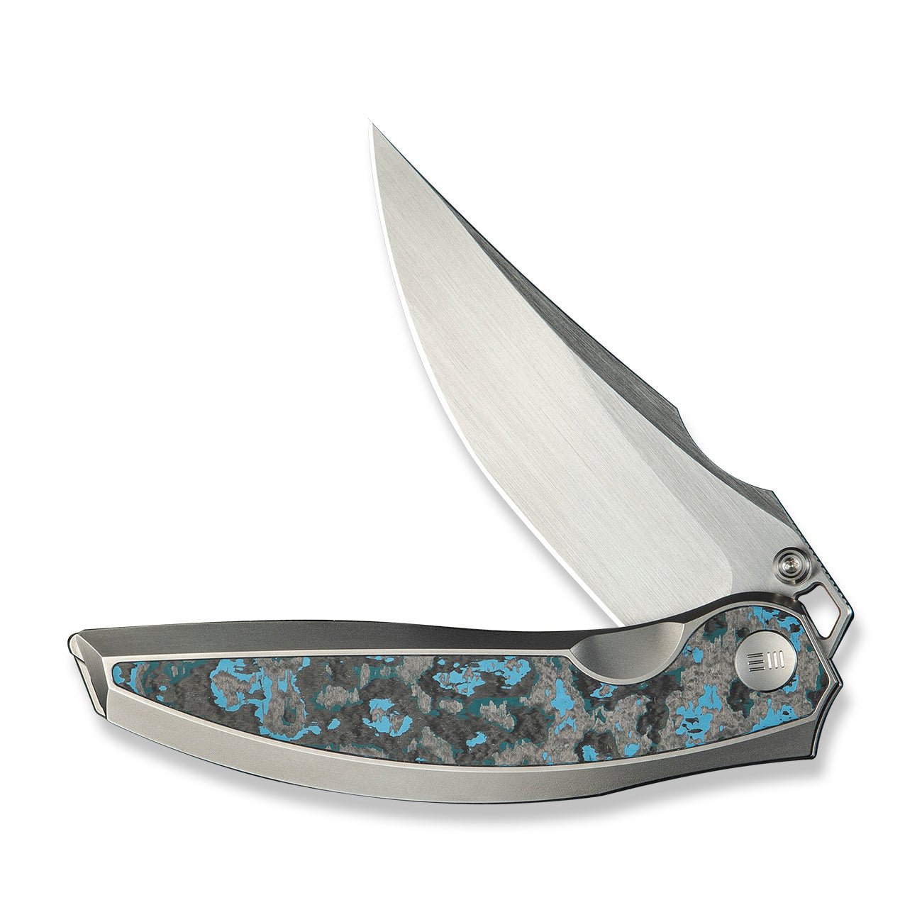 WEKNIFE Quinseris  M390钢  钛+碳纤维手柄  WE23093-4  钛蓝色  3400