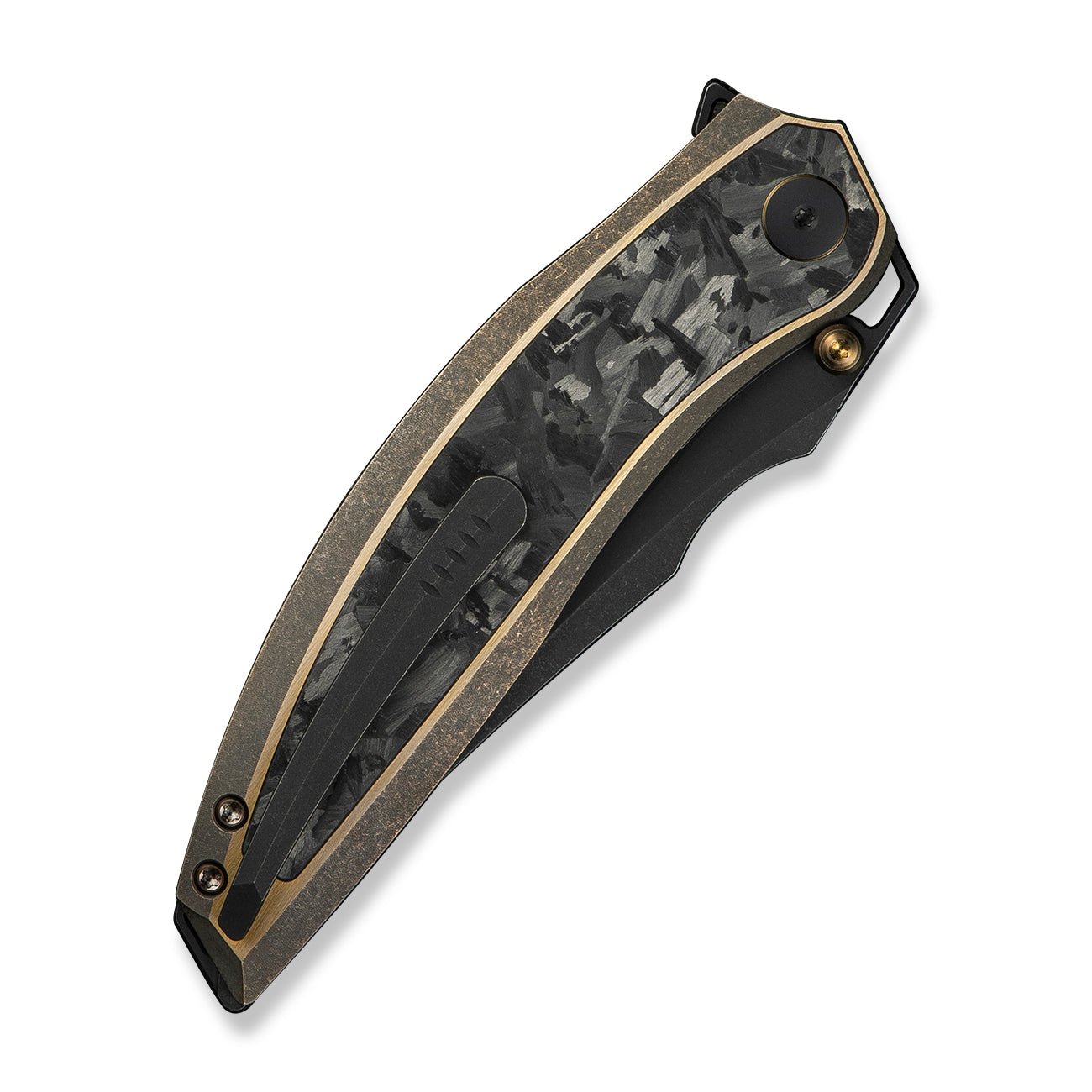 WEKNIFE Quinseris  M390钢  钛+碳纤维手柄  WE23093-2  钛黑金色  3000