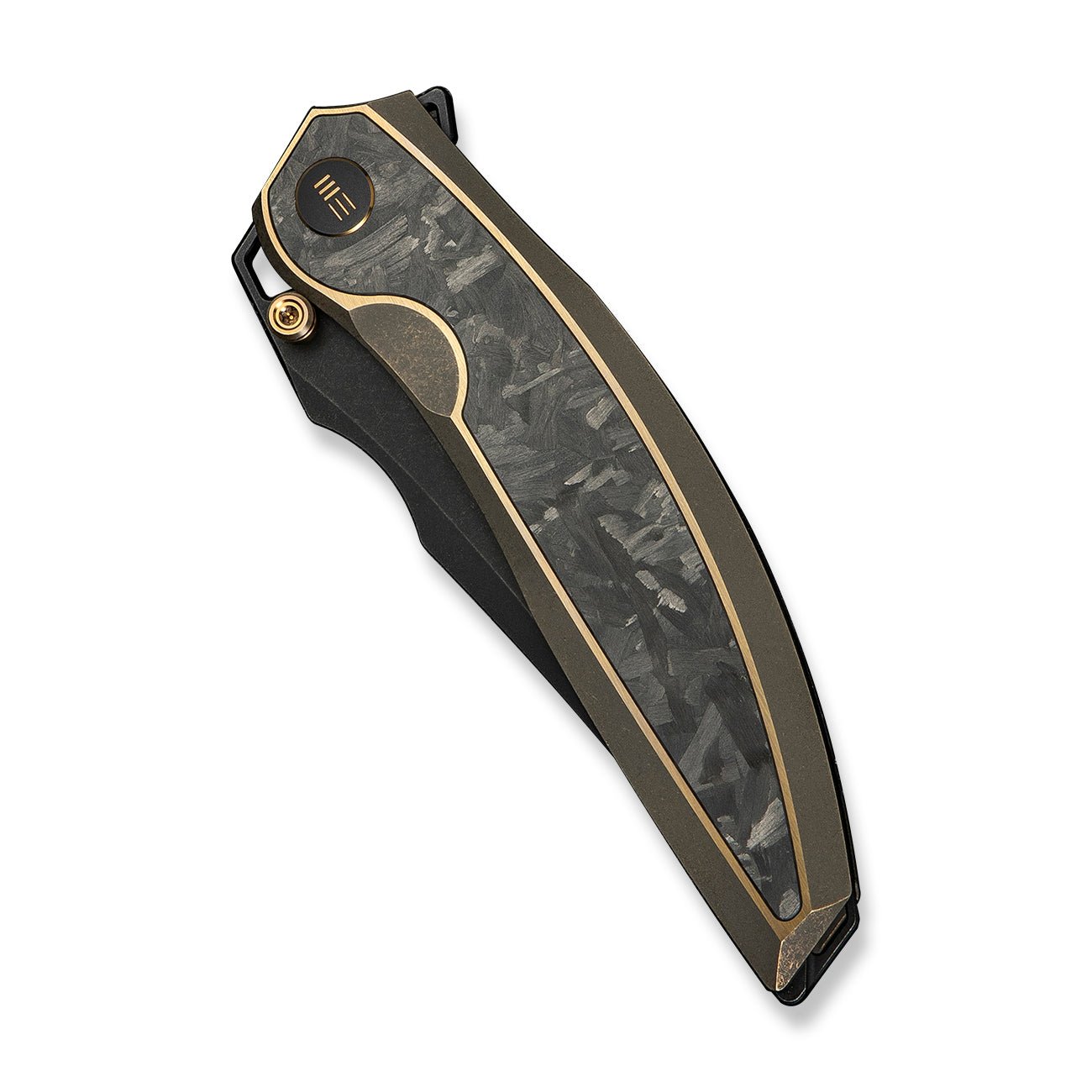 WEKNIFE Quinseris  M390钢  钛+碳纤维手柄  WE23093-2  钛黑金色  3000