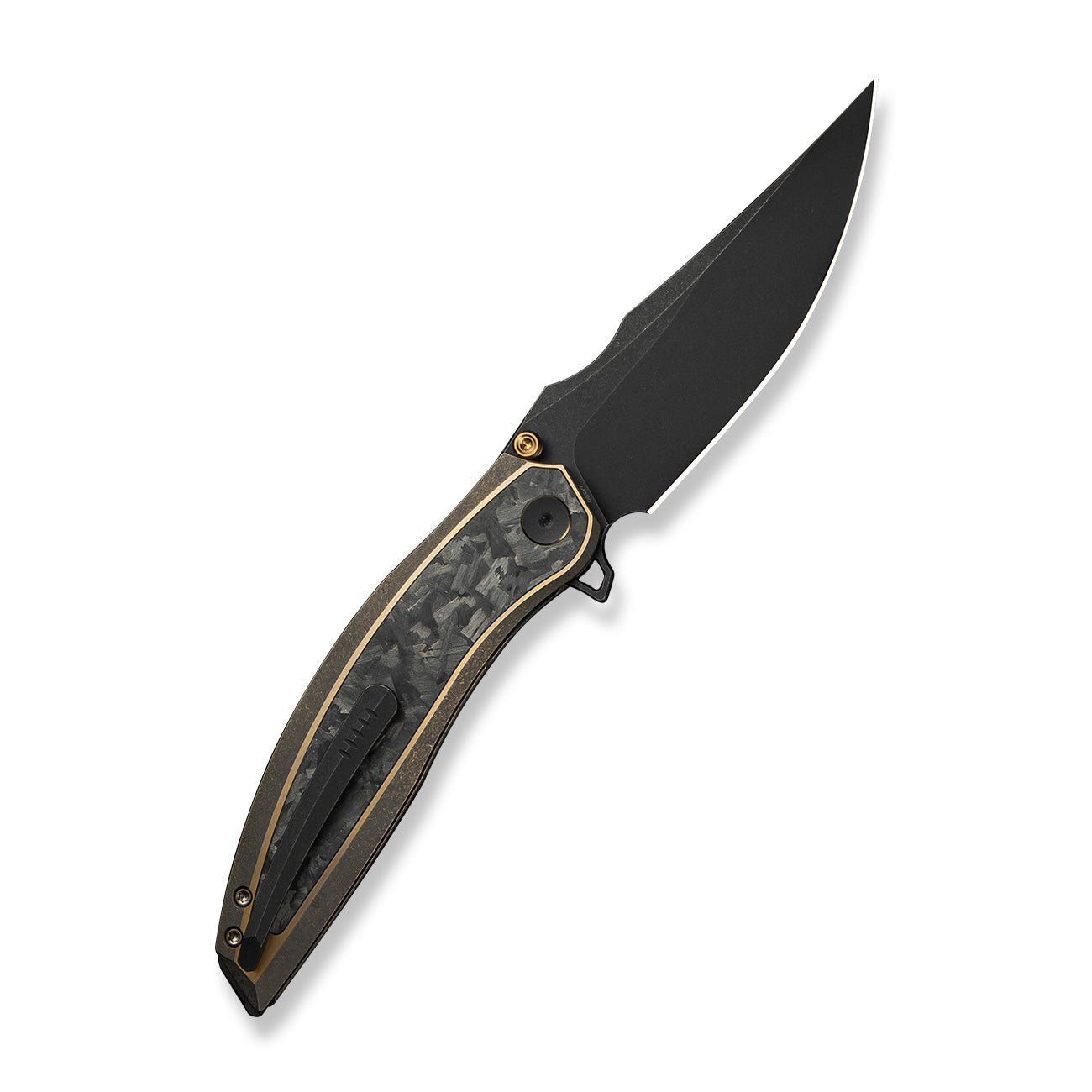 WEKNIFE Quinseris  M390钢  钛+碳纤维手柄  WE23093-2  钛黑金色  3000