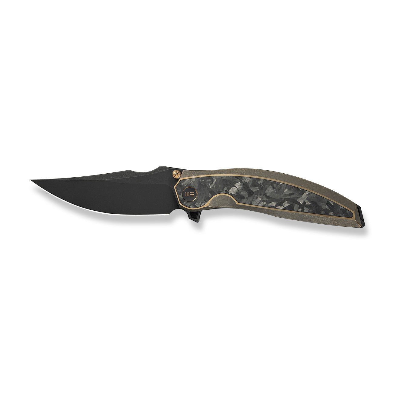 WEKNIFE Quinseris  M390钢  钛+碳纤维手柄  WE23093-2  钛黑金色  3000