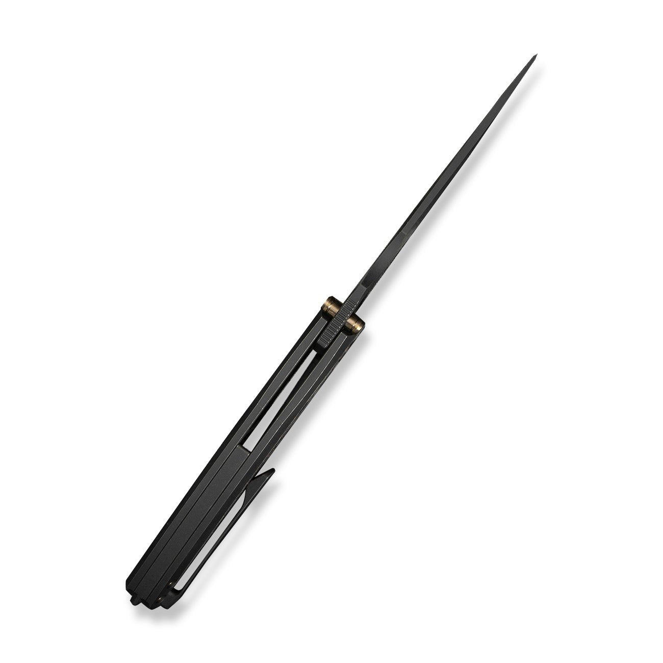WEKNIFE Quinseris M390钢   钛+碳纤维手柄  WE23093-1  钛黑铜色  3400