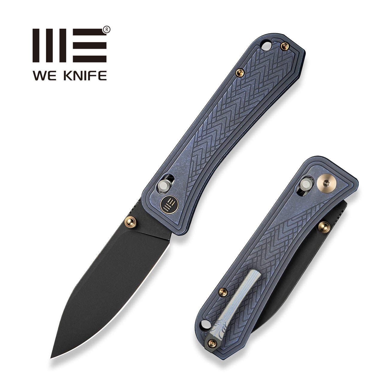 WEKNIFE Bougie Banter  CPM S45VN钢  钛手柄  WE24009-1  钛蓝色  1800