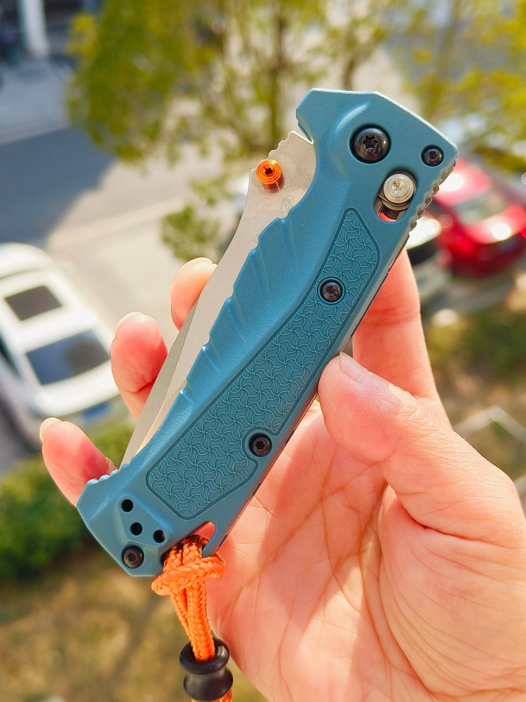 【已出】Benchmade Water Mini Adira MagnaCut钢 Grivory尼龙柄 18065 蓝色 1100