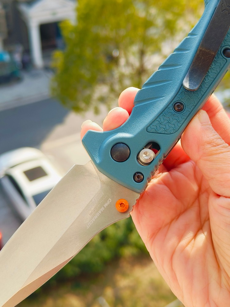 【已出】Benchmade Water Mini Adira MagnaCut钢 Grivory尼龙柄 18065 蓝色 1100