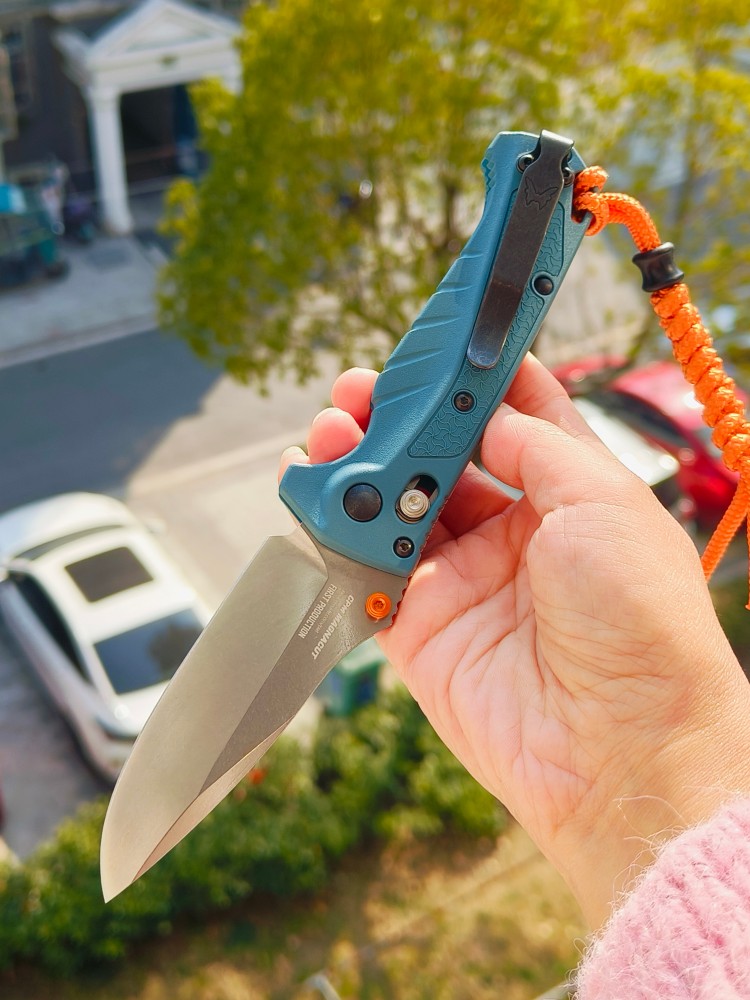 【已出】Benchmade Water Mini Adira MagnaCut钢 Grivory尼龙柄 18065 蓝色 1100