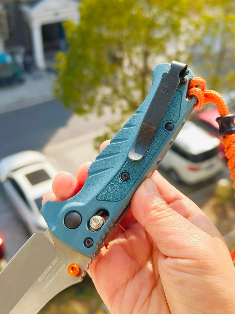 【已出】Benchmade Water Mini Adira MagnaCut钢 Grivory尼龙柄 18065 蓝色 1100