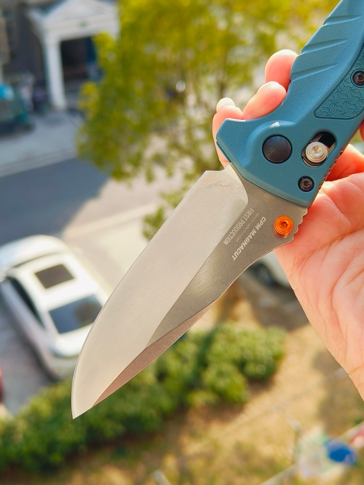【已出】Benchmade Water Mini Adira MagnaCut钢 Grivory尼龙柄 18065 蓝色 1100