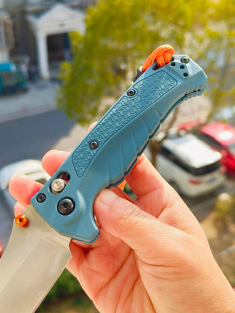 【已出】Benchmade Water Mini Adira MagnaCut钢 Grivory尼龙柄 18065 蓝色 1100