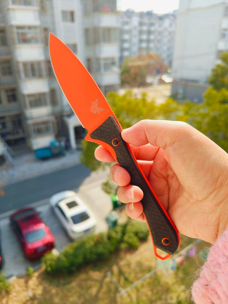 【寄售】Benchmade 15201OR S30V钢 碳纤维贴片 1200