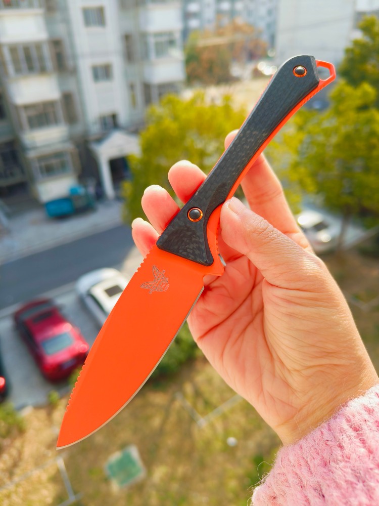 【寄售】Benchmade 15201OR S30V钢 碳纤维贴片 1200